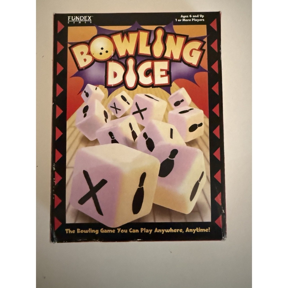 Bowling Dice Game Fundex Games in Box 1999 Vintage Fun Family. New In Box